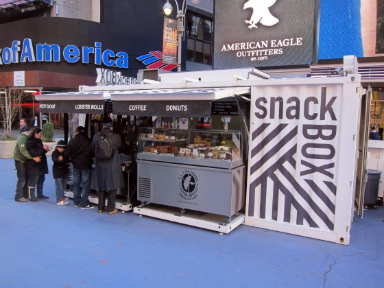 Snack Box & Nuchas in Times Square New York City