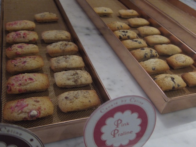 A close up image of the display case at Financier