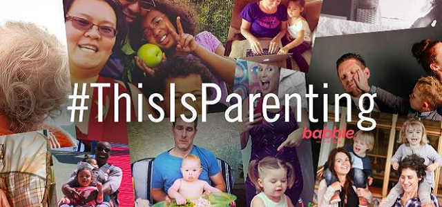 A collage of parenting images for the NYC based parenting blog Babble.