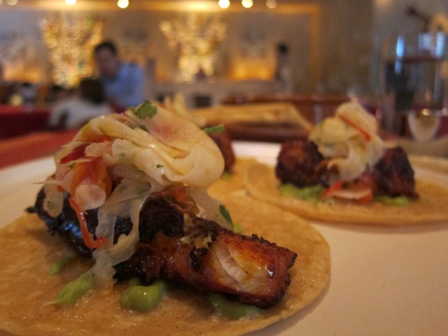 Picture of two of El Vez Grilled Fish Tacos