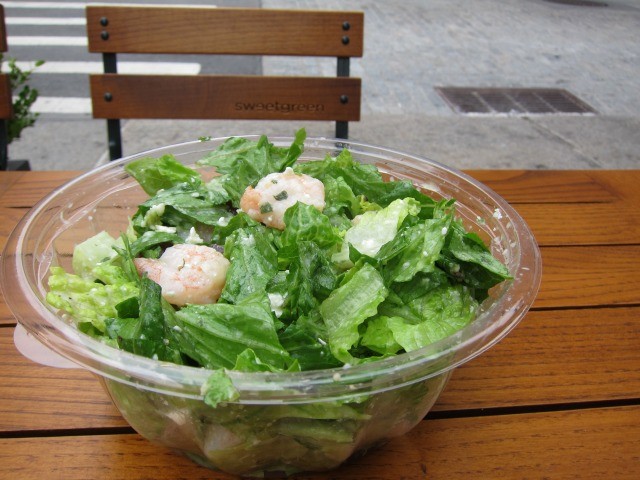 The santorini salad served from Sweetgreen in Tribeca