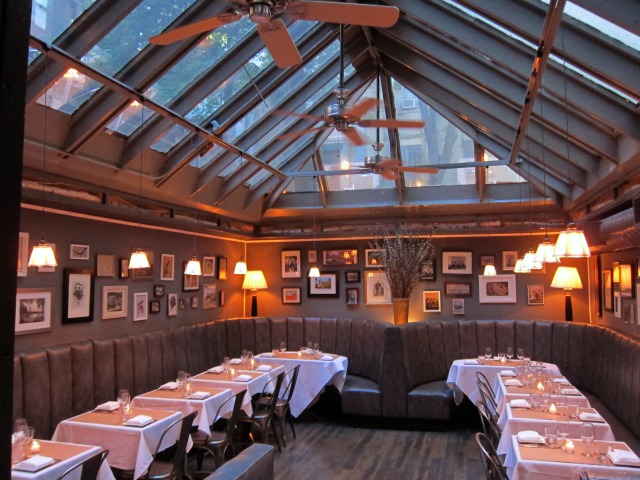 The beautiful dining room at Burke & Wills on the Upper West Side