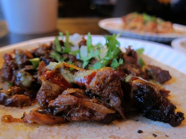 Sumptuous steak tacos from Empellón al Pastor, Alex Stupak's new East Village restaurant