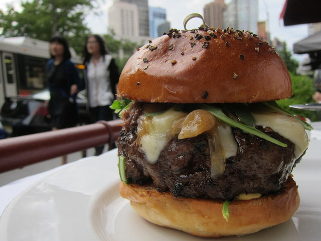 The Frenchie burger from Bar Boulud