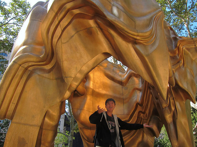 Tony Cragg's Walks of Life in Madison Square Park