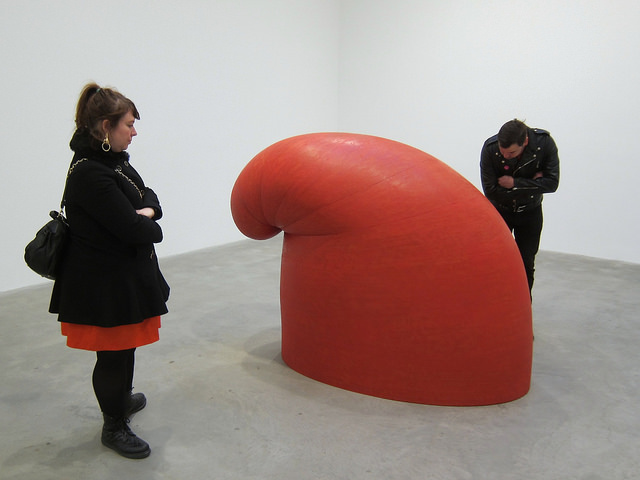 Checking out the Martin Puryear at Matthew Marks in Chelsea