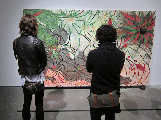 Viewing Chris Ofili's Night and Day exhibition.
