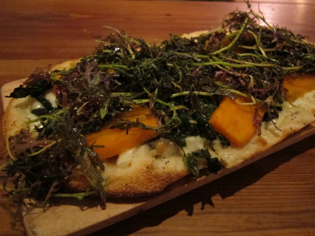 Flatbread pizza from Communal Oven & Earth on the Upper West Side
