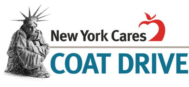 Logo for the New York Cares Coat Drive beginning November 17th