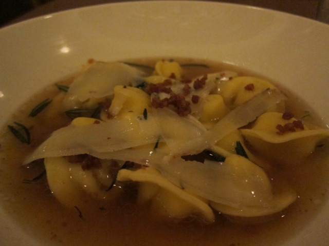 Fresh al dente tortellini  from Vic's in NYC.