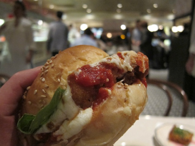 The famously delicious chicken parm sandwich from Parm.