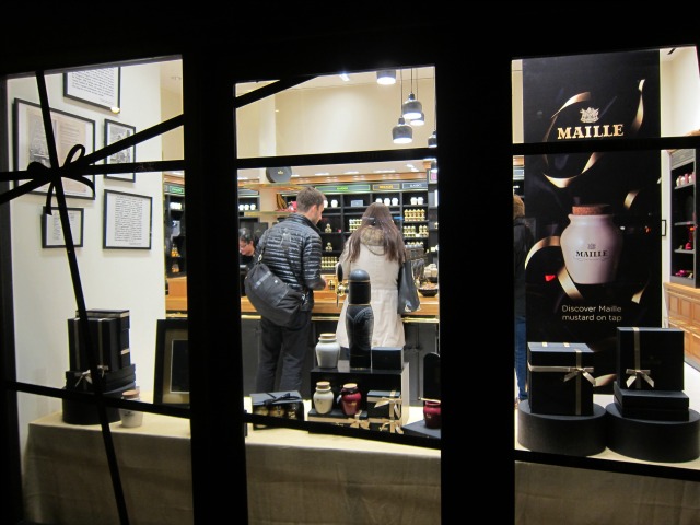 Outside of Maille Mustard Boutique on the Upper West Side
