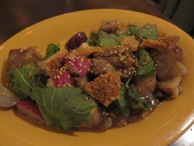 Mission Chinese Food NYC Stir Fried Pork Belly and Radishes