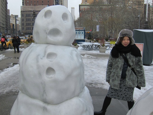 Fun In The Flatiron: Peter Regli's Snow Monsters