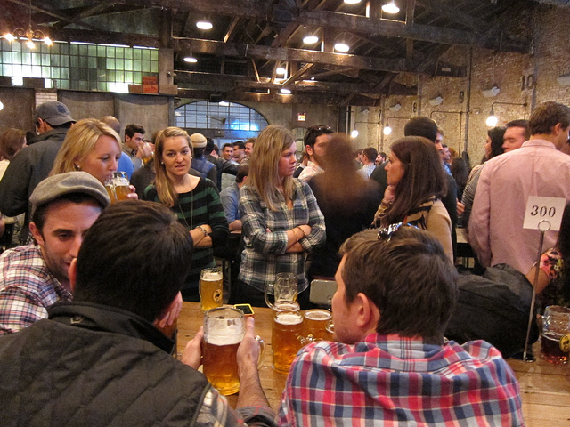 NYC Beer Week crew's annual closing bash in a brewery.