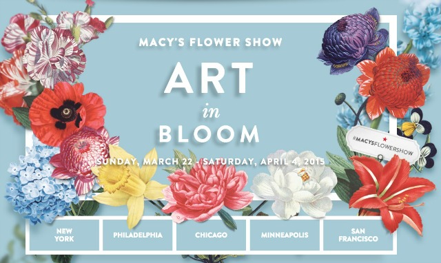 Macy's Flower Show: Art In Bloom starting March 22nd through April 4th