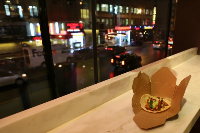 MMM..tacos. Great bites from City Kitchen, NYC's Newest Giant Food Hall