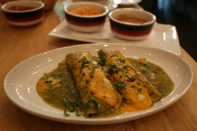 Enchiladas at Javelina, Manhattan's Tex-Mex restaurant.