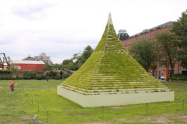 socrates sculpture park summer 2015 living pyramid