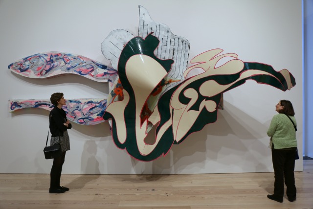 "The Blanket" - Sculpture by Frank Stella: A Retrospective at the Whitney Museum in NYC.