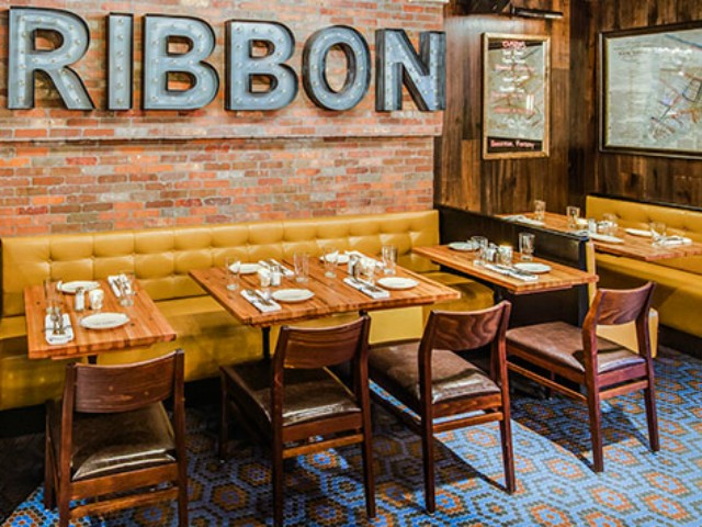 Inside of The Ribbon restaurant in Upper West Side