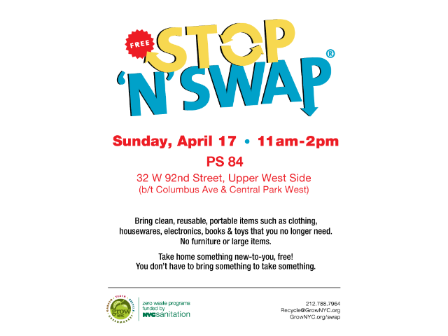 Stop 'N' Swap event in Upper West Side, NYC
