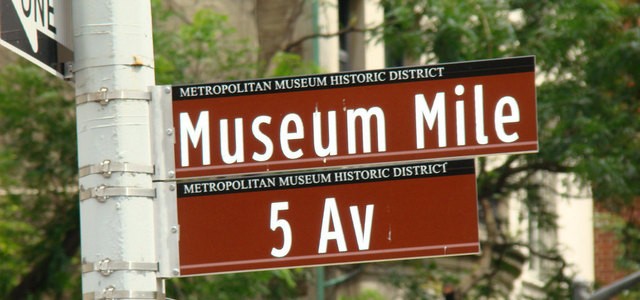 CloseupofMuseumMile(thAvenue)StreetSign