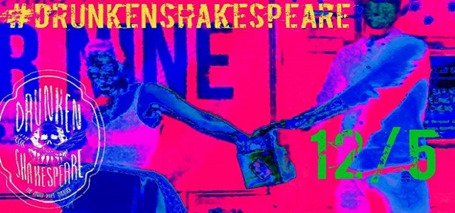 An bright colored ad for Drunken Shakespeare on December 5th 2016.