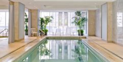 Interior shot of the Barclay Tower pool