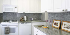 Interior view of a kitchen at The Barclay