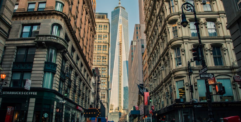 Exterior shots of a neighborhood in Downtown Manhattan
