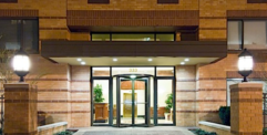 Exterior shot of the entrance at Hampton Court