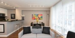Living space at The Sage