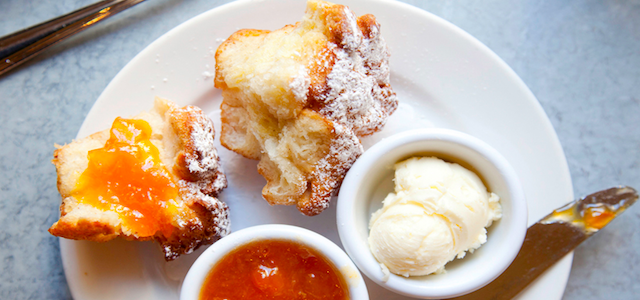 Fresh dessert at Sarabeth's restaurant in NYC.