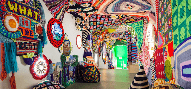 The colorful decor of The Children's Museum of Art in New York City.