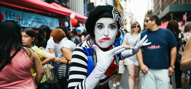 Bastille Day Mime