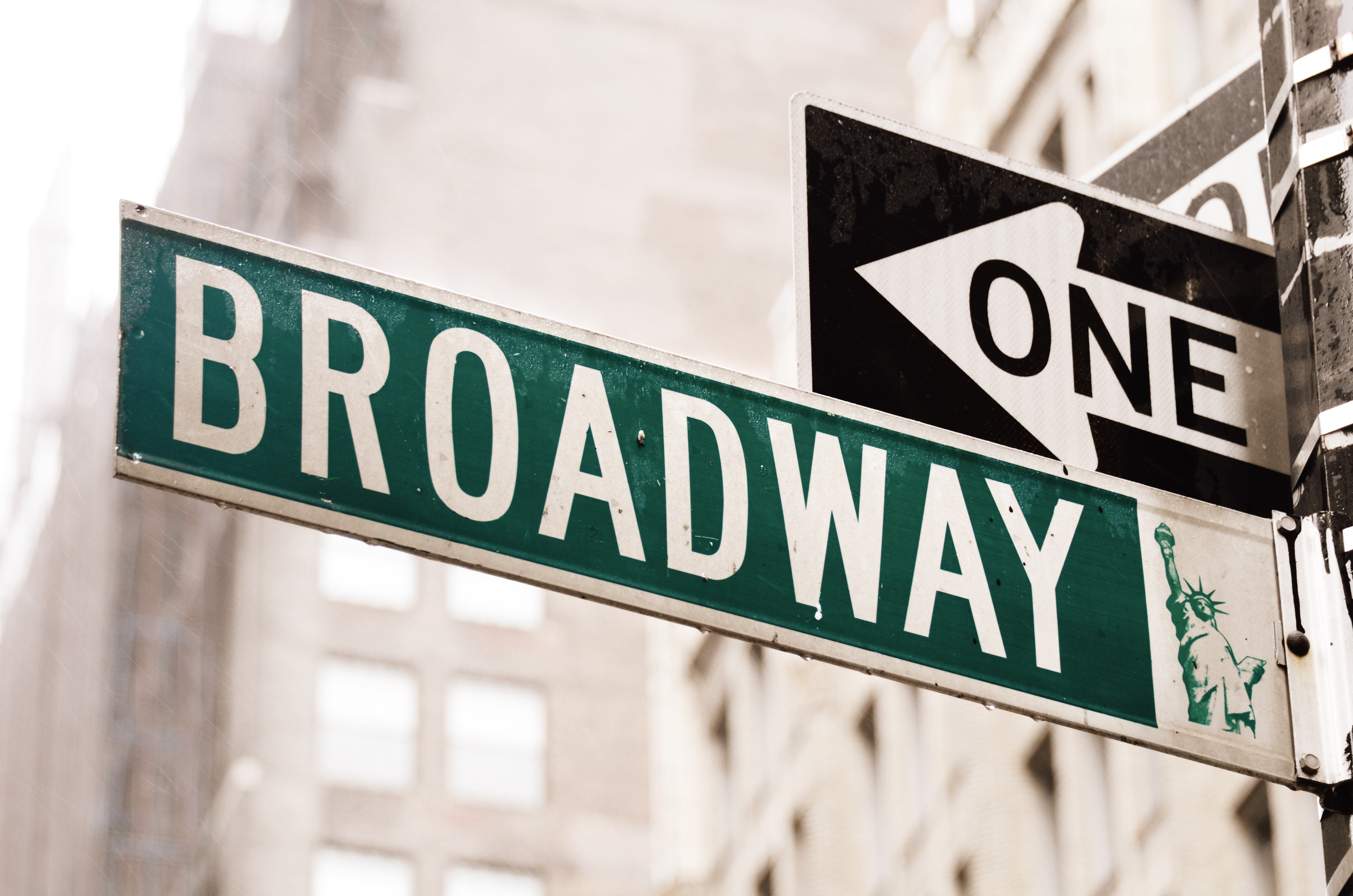 Broadway street sign