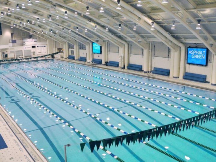 Upper East Side olympic sized swimming pool at asphalt green