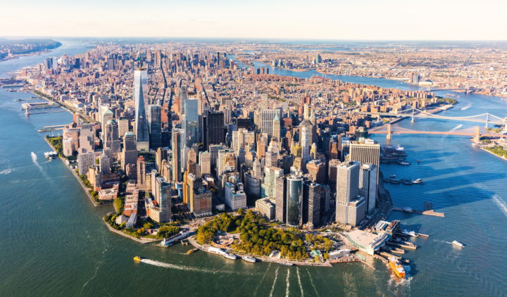 manhattan skyline, skyline view