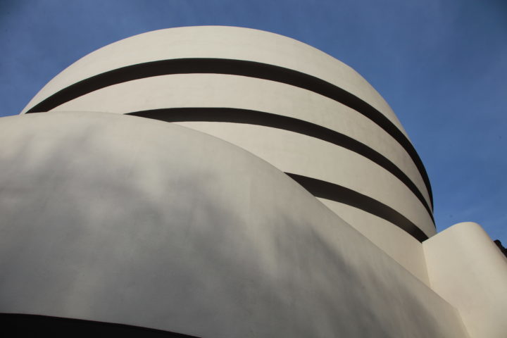 exterior image of guggenheim museum on upper east side