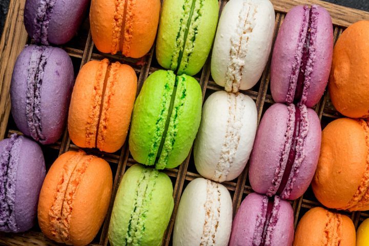 A colorful assortment of macaroons