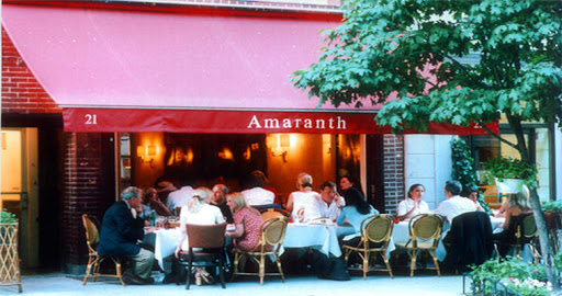 A photo of Amaranth's outdoor seating