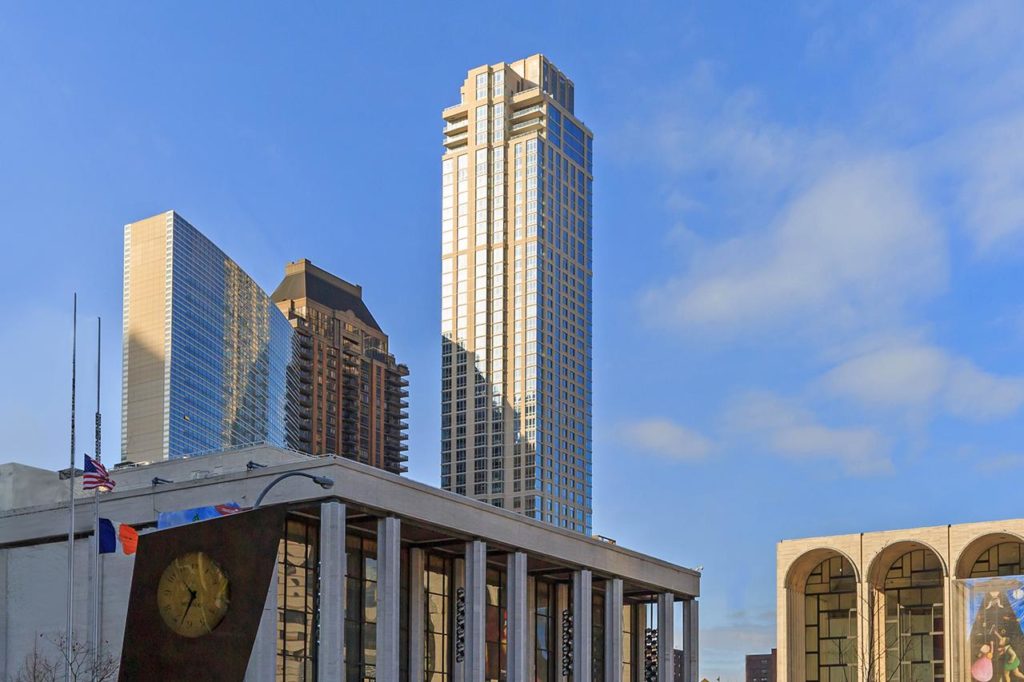 A view of Glenwood building Hawthorn Park from Lincoln Center's front entrance