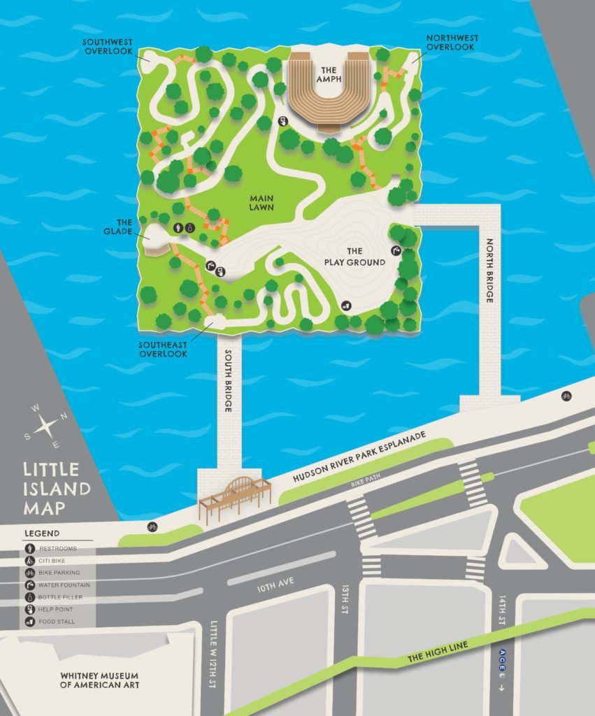 Map view of little island 