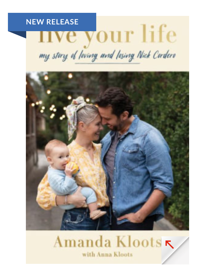The cover of Amanda and Ana Kloot's book Live Your Life: My Story Of Loving And Loosing Nick Cordero, with a family photo on the front cover