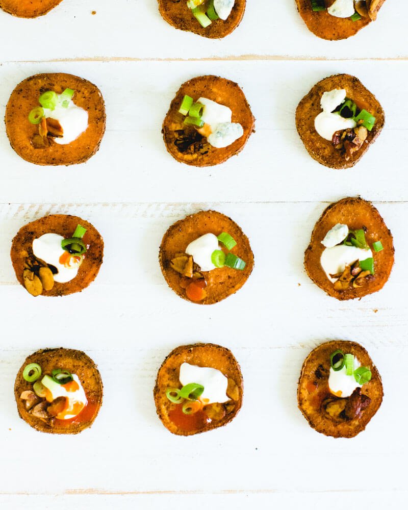 loaded sweet potato bites
