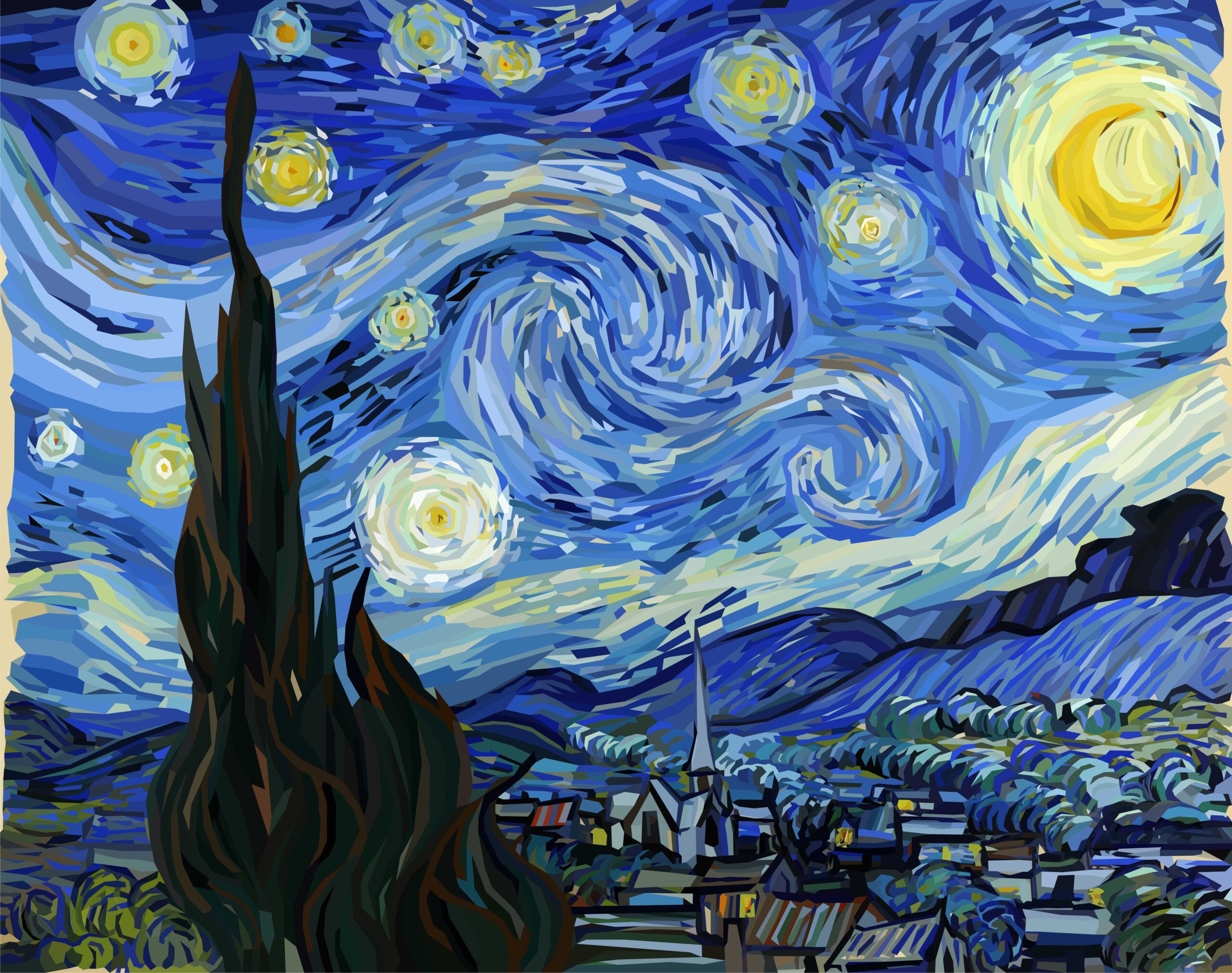 Van Gogh's Stary Night painting
