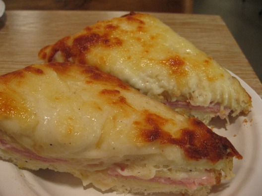 Francois Payard Bakery in New York serves up this delicious ham, onion sandwich smoothered in cheese and toasted to perfection