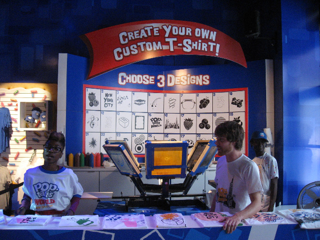 Kellogg's Pop-tarts World custom t-shirt station 