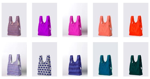 Reusable bags by Reuse it - product samples in every color imaginable